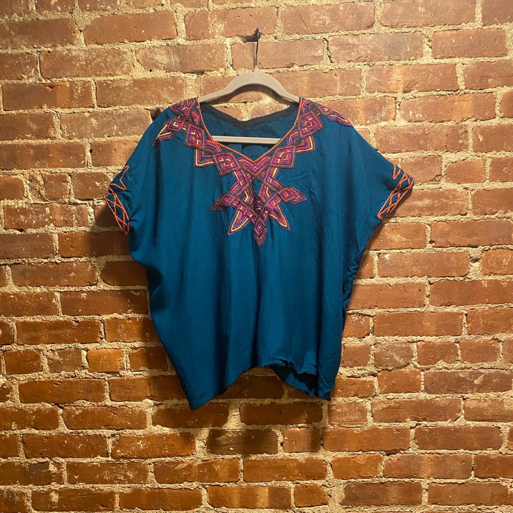 Handmade embroidered crop top  from Guatemala